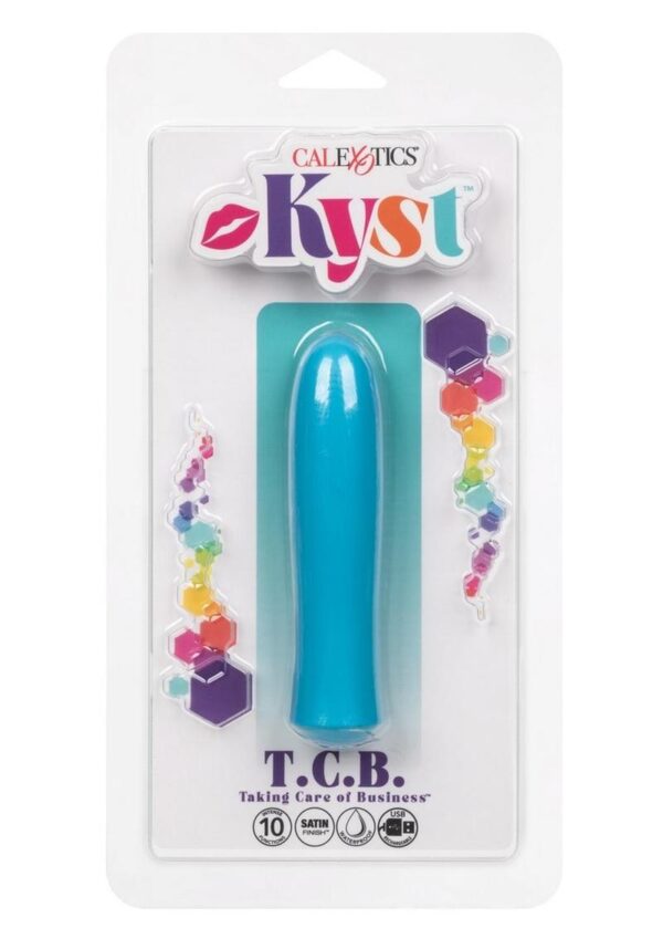 Kyst T.C.B. Taking Care of Business Rechargeable Stimulator - Blue - Image 2