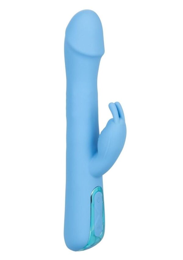 Powerful rotating and vibrating beaded shaft plus dual flickering rabbit ears. 3 powerful speeds of beaded rotation and vibration in the shaft. 10 functions of vibration