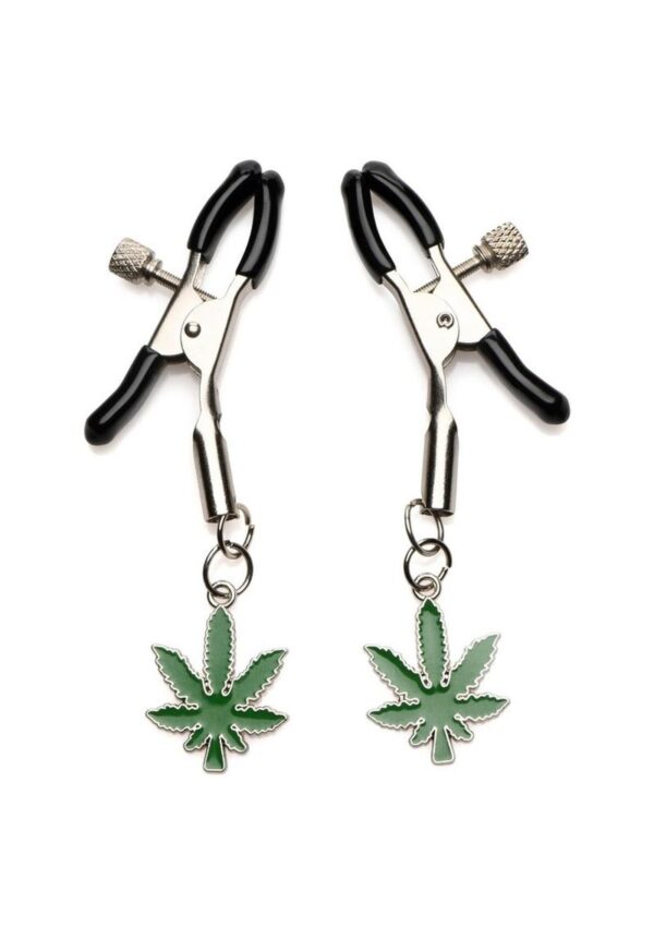 Add these Mary Jane themed nipple clamps to your ensemble and accessorize according to your favorite plant! With these delicate
