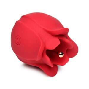 Get to the point of pleasure with this Vibrating Pinpoint Rose Tickler! Feel 3 speeds and 7 patterns of vibration through the tip of this flower`s stamen