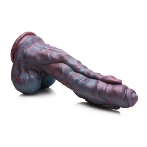 smooth surface. It`s completely body-safe and phthalate-free but must only be used with water-based lubricants. At the wide base below the balls is a strong suction cup that can be placed on any flat surface or hands-free rides. The wide base doubles to make it a strapon compatible dildo