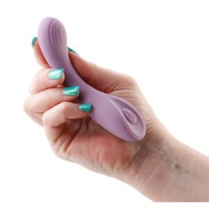 Pure delivers explosive vibrations in an elegant design. Water resistant - not submersible. Rechargeable and suitable for all lubricants.  Compatible with silicone lubricant.  3 speeds