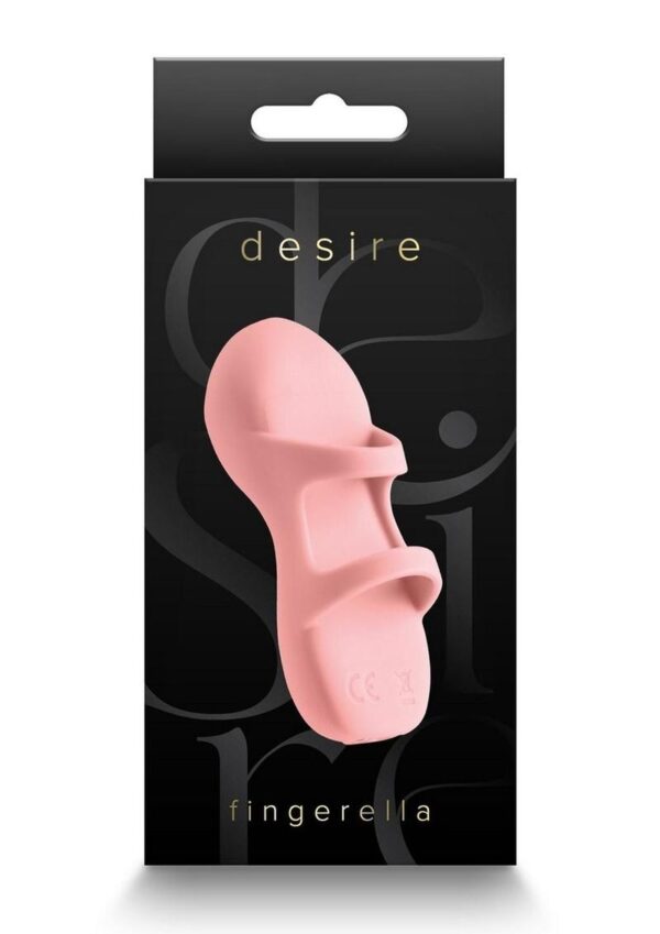 reach for Fingarella by Desire. The perfect toy to slip over your finger for stimulating adventures with ease and comfort. Fingerella is a flexible massager that is easy to operate while wearing. Ultra plush silicone. Water resistant - not submersible
