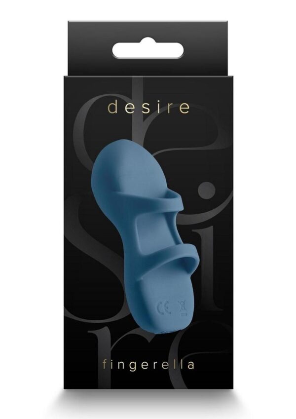 reach for Fingarella by Desire. The perfect toy to slip over your finger for stimulating adventures with ease and comfort. Fingerella is a flexible massager that is easy to operate while wearing. Ultra plush silicone. Water resistant - not submersible