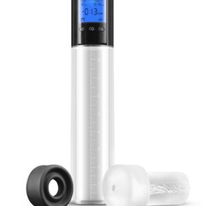 The Smart Viking masturbator penis pump from Enlarge. Customize your vacuum cycles with this quiet