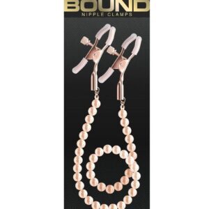 Bound`s clamps feature silicone tips for a better comfort and fit. Faux pearls.