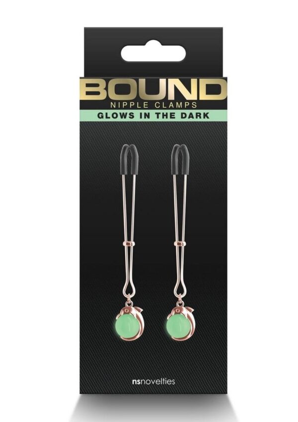 Bound`s clamps feature silicone tips for a better comfort and fit. Glows in the dark.