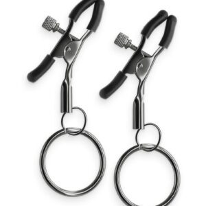 Bound Adjustable Nipple Clamps are for erotic and stimulating sensations. Made from nickel-free metal