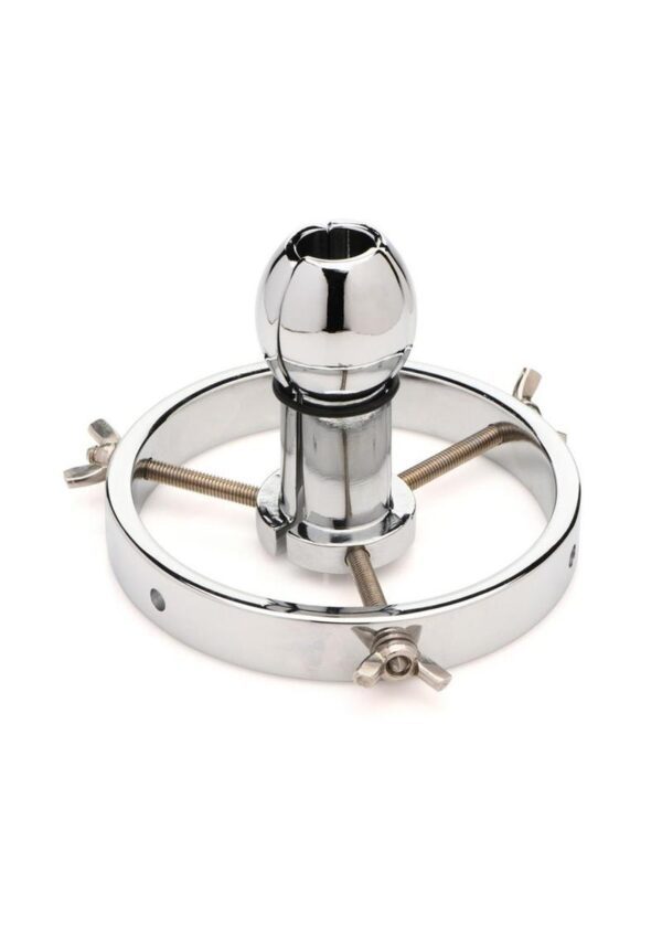 Train your booty to take larger and wider penetration with this Stainless Steel Anal Explorer! This expanding toy has a plug that dilates from 1.6 inches to 3.8 inches in diameter! Enjoy how the cold