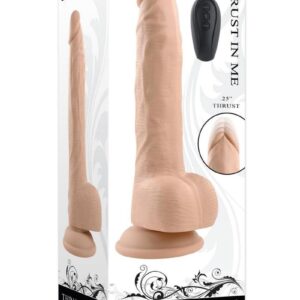 the girthy shaft features 10 speeds and patterns of vibration and the tip thrusts at 3 different tempos