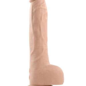 This super-realistic thrusting vibrator has life-like textures from tip to balls with a powerful suction cup base and remote control. Made from 100% silky-smooth silicone