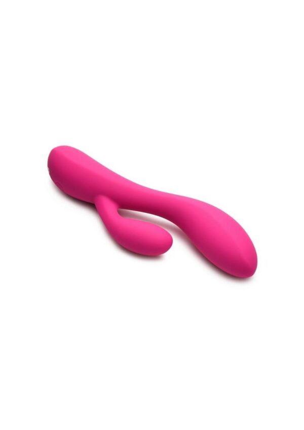 Give yourself more than just surface level pleasure. Indulge in passion with this rabbit vibrator! The shaft is flexible and gently parts your lips to fill you up and send satisfying vibrations inside. As you bring it inside