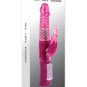 designed to effortlessly reach your G-spot while spinning beads rotate in the shaft for a delicious rumbling sensation. Flexible bunny ears bop along with an independent motor in the rabbit stimulator