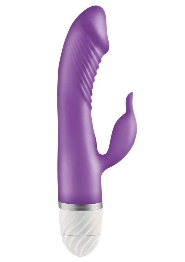 Stimulate multiple erogenous zones at once with the Nasstoys Beat Tickler Vibe. This silky-smooth sex toy is made from 100% body-safe silicone. The gently curved shaft and easy-to-grip handle are perfect for massaging the G-spot or the P-spot. This toy is also anal-safe because the external stimulator act as a flared base for safety. Enjoy the realistic shape of this rabbit vibrator.The head is lined with softly textured ribs that help create a satisfying pop when pulled in and out of the vagina or rectum. The external attachment features a flicking tongue that offers incredible fluttery sensations.andnbsp;andnbsp;Incredibly Smooth and Made of 100% Silicone