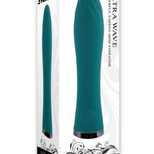 this traditional vibrator is petite but powerful with 5 patterns and intensities to accelerate your pleasure. The elegant shaft swells in the center and tapers to a rounded tip adorned with swirling textures to add delicious sensations to your experience. A 1-button control panel lights up for easy navigation while the black chrome-finished base allows you to stand this toy upright on your nightstand. Fully water submersible