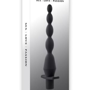 squeezable vibrating beads that get incrementally larger on the shaft