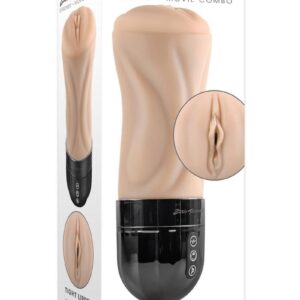Light  This life-like stroker not only sucks and vibrates with two powerful independent motors