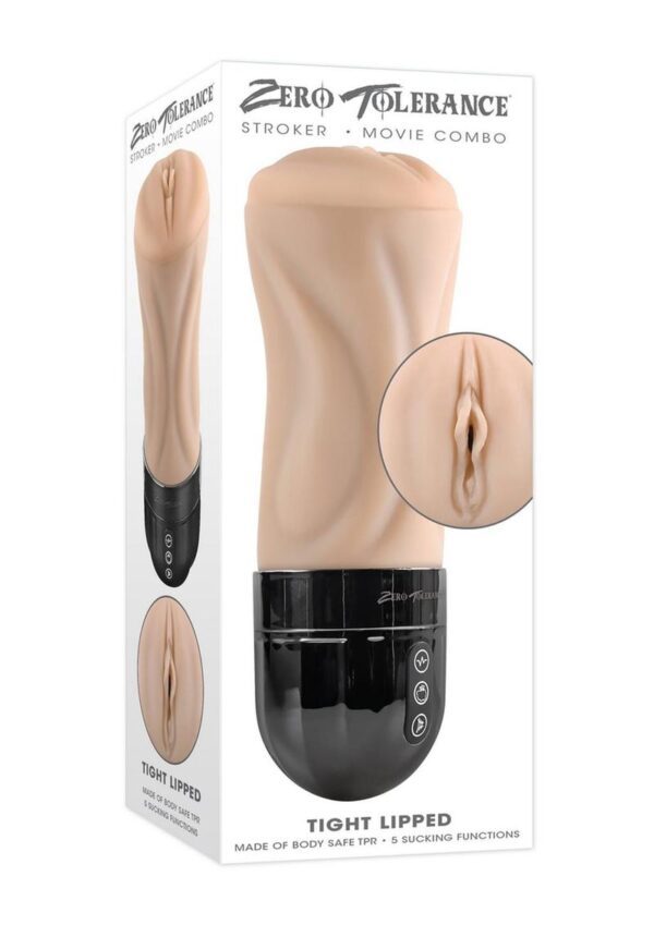 Light  This life-like stroker not only sucks and vibrates with two powerful independent motors