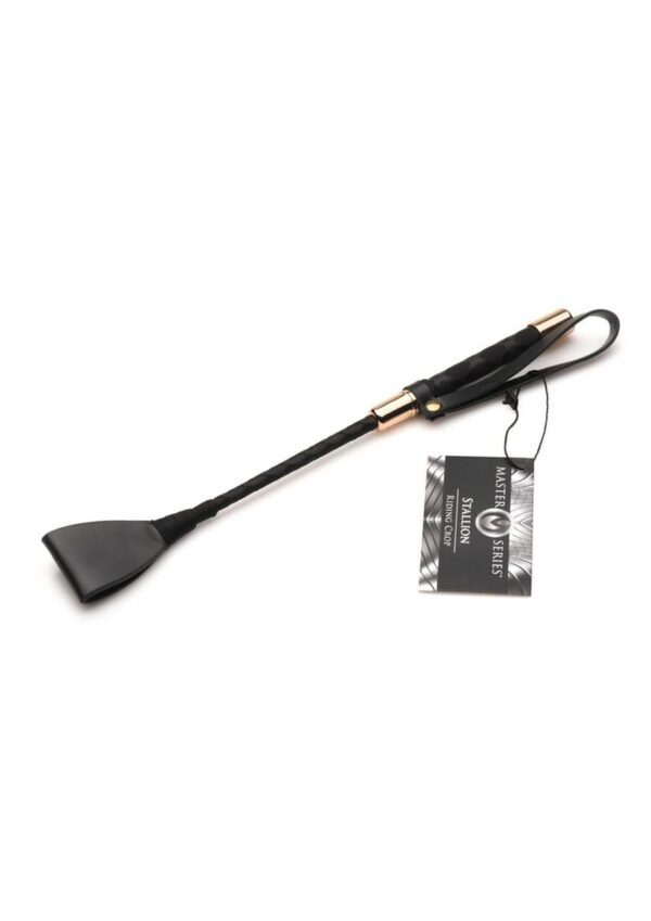 this crop has a textured grip that helps you keep your grip as you play. The firm rod at the center is made of a glass fiber that is firm with enough flex to handle impact. The triangular end is perfect or precise and specific impact play. To clean