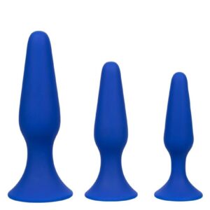 Unlock new levels of pleasure with the Admiralandreg; Anal Trainer Kit. This comprehensive set includes three premium silicone probes in graduated sizes