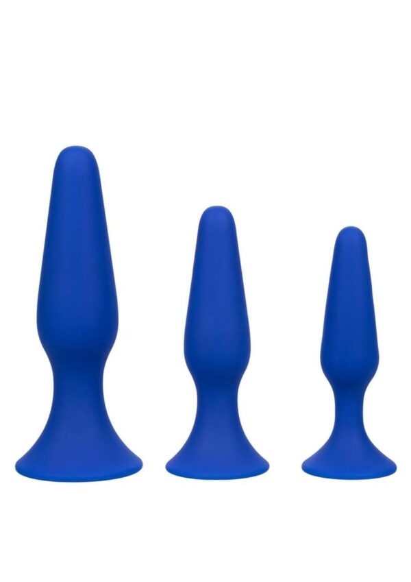 Unlock new levels of pleasure with the Admiralandreg; Anal Trainer Kit. This comprehensive set includes three premium silicone probes in graduated sizes