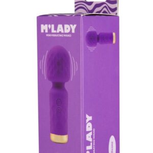 Mandrsquo; Lady! Donandrsquo;t let her cute charm fool you though. This powerhouse compact wand is body-safe silicone that is velvety soft to the touch and subtle honeycomb design. Mandrsquo; Lady offers an amazing 10 vibrations with multiple modes and intensities. This was created with the end user in mind and being able to provide the perfect handheld personalized pleasure in any way you need. This compact wand is the perfect travel companion with its press and hold to give you power and the same function to turn off. The perfect size for your purse or carry-on to take away on your trip so you can indulge anywhere or anyplace you decide. Completely waterproof