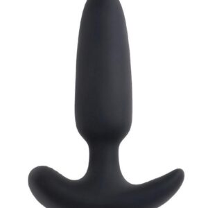 This slim and rigid vibrating plug is designed for easy
