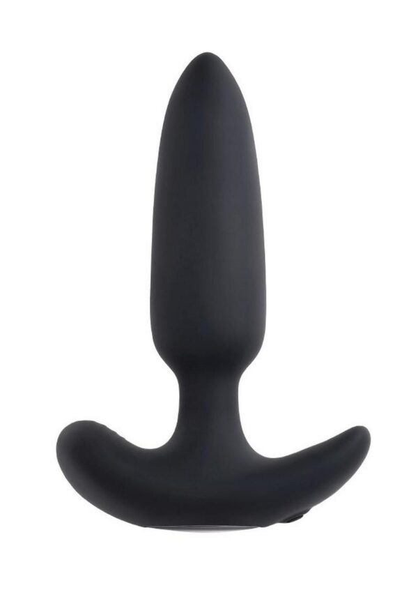 This slim and rigid vibrating plug is designed for easy