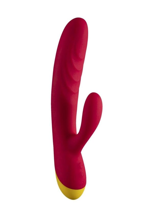 The search for bliss is over! Pamper your G-spot and clitoris at the same time with rabbit vibratorandnbsp;ROMP Jazz. The powerful motor gives you deep pleasure and the varying vibration patterns let your desire rise to a crescendo. The rechargeable battery guarantees a long runtime and itandrsquo;s IPX7 waterproof.andnbsp;ROMP Jazzandnbsp;is ready for your next jam session when you are.