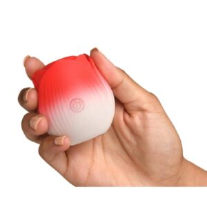 Tap your sensitive pearl with just the right amount of stimulation! Choose between 3 speeds and 7 patterns of sensual pulsations! Use it down below or on your nipples! This pulsing rose stimulator is made out of silky smooth