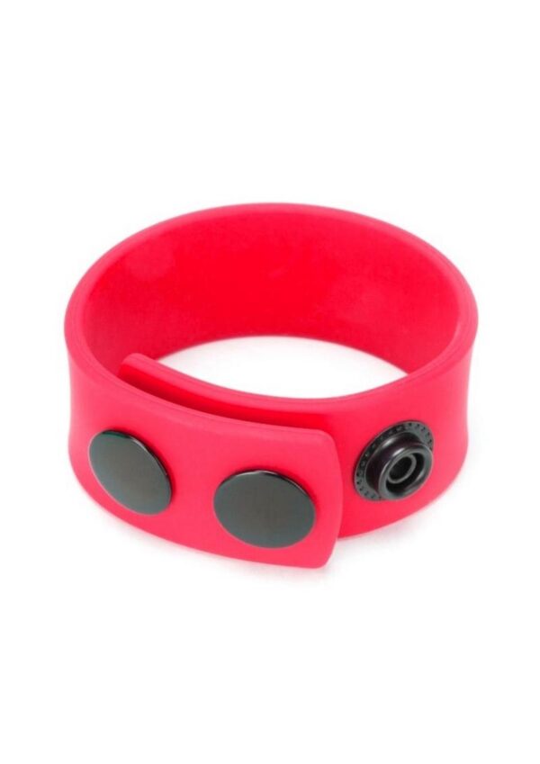 The Prowler RED Red Silicone Cock Strap is a stylish accessory featuring snaps that not only make it easy to wear but add a bit of flair. Designed to offer maximum comfort and functionality