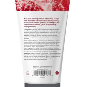 Coochy Berry Bliss Shave Cream 3.4oz Turn your mornings into an exhilarating escape with Berry Bliss. Infused with a dreamy melody of succulent berries