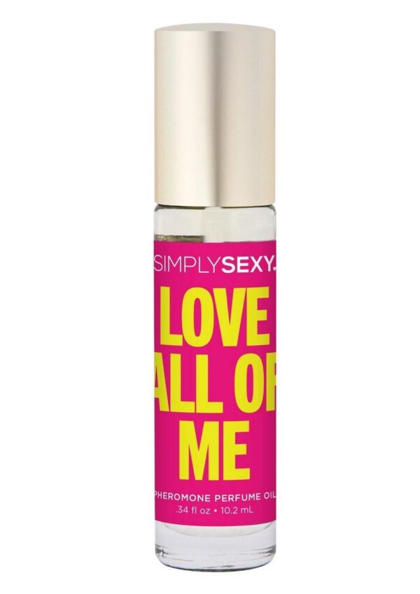 Simply Sexy Pheromone Perfume Oil Roll-On- Love All of Me 0.34 floz/ 10.2ml Pheromones are famously thought to increase sexual desire. Influencing the desire of others as well as your own as you seek out intimacy and connection. They are like little chemical messengers sent from your body