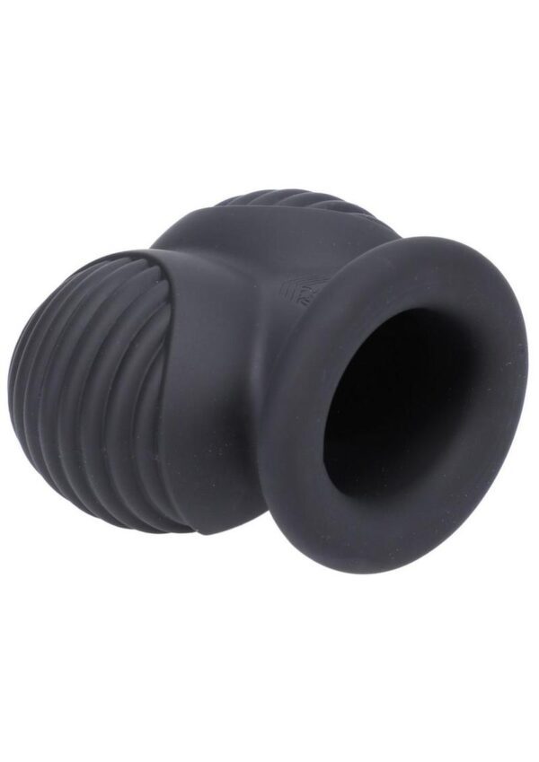 this no-BS stretcher allows you to tug and tap ALL day. Body-safe silicone protects your balls and pushes your junk front n` center.  Hunker down and bunker up.