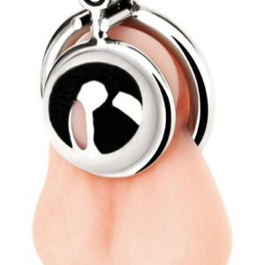 Discover the ultimate chastity experience with this Blue Line cock cage style. Crafted from firm stainless steel