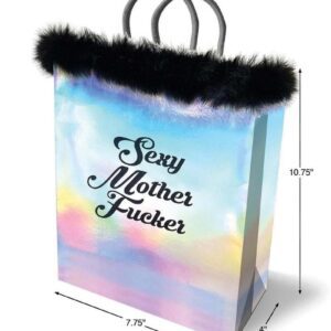 ensuring your gift is presented in style. The shimmering iridescent foil and black marabou band add a touch of magic and whimsy to any occasion. Delight your loved ones with a gift that is as fabulous to give as receive.