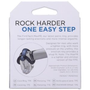 provides longer-lasting erections and more intense orgasms. Designed for men who want a tighter ring