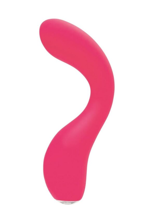 This rechargeable G-spot vibe boasts a powerful motor with 10 vibration modes. The 6 intensity levels allow you to dial the vibration up or down to find that perfect rumble. Uniquely designed with a flexible curved shaft to stimulate your G-spot like no other. Made of velvety smooth silicone and completely submersible