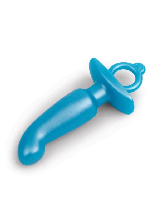 B-Vibe Hither Silicone Plug - Blue - Image 3