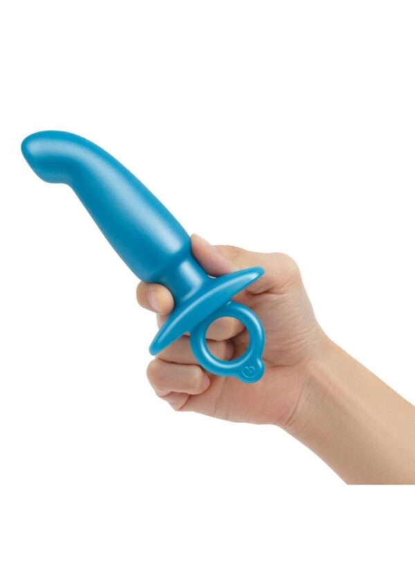 B-Vibe Hither Silicone Plug - Blue - Image 4