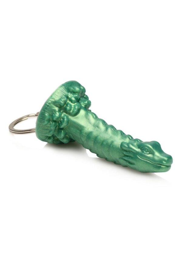 This green Cockness Monster inspired by the Lochness monster has shrunk down to travel with you wherever you go! Let your freak flag fly with these Creature Cocks keychains! Show off that you`re into fantasy roleplay