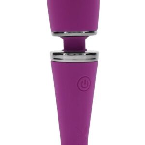 Freedom to Play:Experience the ultimate Mic Drop on orgasmic pleasure. The powerful wand head of this petite Wand Vibrator is creamy smooth with a microphone shape that delivers curvy and flat surfaces designed for maximum reverberation. The flexible neck moves with your body as the multi-speed motor targets your erogenous zones for a truly show-stopping climax. Panel Details Play with me (key feature): Powerful Wand Head VibrationsVibration: 10 vibration speeds andamp; rhythmsMaterial: Body-safe silicone andamp; chrome-finished ABS