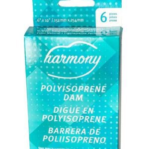 Not a Disease World`s only fully licensed Polyisoprene (Non-latex) Dams. Great option for those with latex allergies or sensitivities. Pack of 6 individually wrapped 6andtimes;10 inch lightly scented non-latex polyisoprene dams .