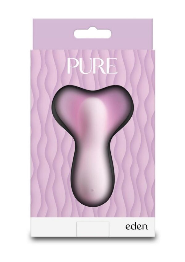 and functions. Rechargeable. Waterproof. Suitable for use with all lubricants including silicone.  Eden is a pebble vibe that has 3 speeds 7 functions 10 modes. The vibration resonates to the outer edges of the wings to create a fluttering effect.  Waterproof Rating - IPX 7.
