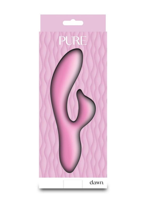 and functions. Rechargeable. Waterproof. Suitable for use with all lubricants including silicone. Dawn is a rabbit that has 3 speeds
