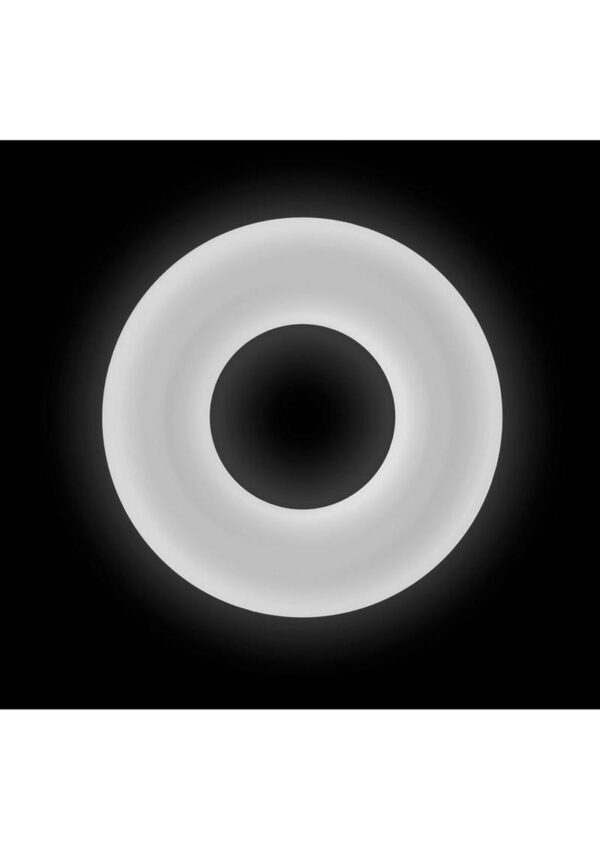 Firefly Bubble Ring Glow in The Dark Cock Ring - Large - White - Image 4