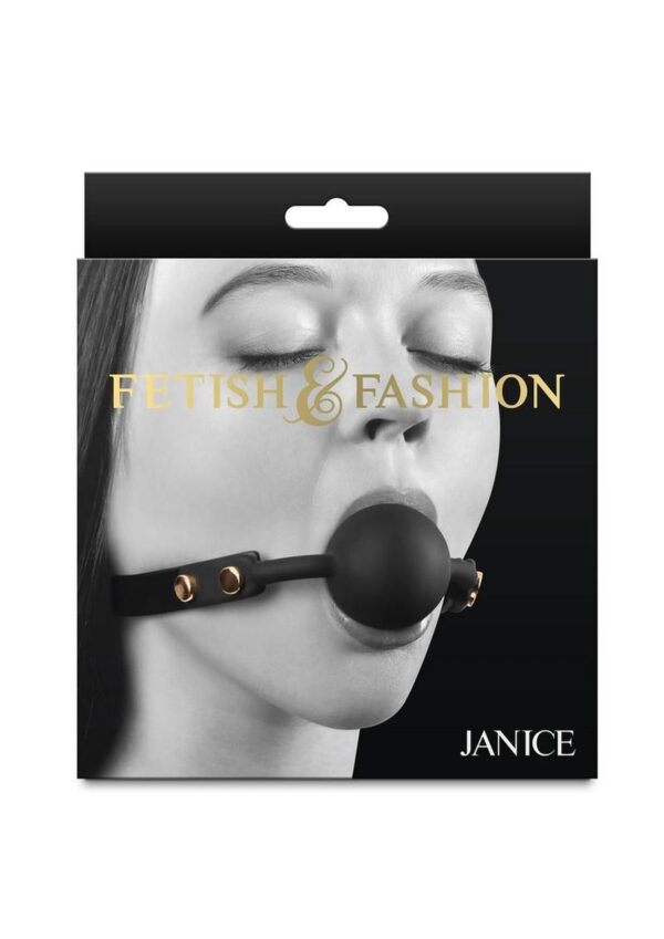 Fetish and Fashion Janice Ball Gag - Black - Image 2
