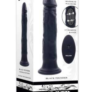 this sizeable toy is designed for deep satisfaction including hands-free possibilities with a powerful suction cup base and far-reaching remote. 8 vibrating speeds andamp; patterns in the head5 bead movement speeds andamp; patterns in shaft Made from phthalate andamp; latex-free silicone andamp; ABSHeight: 9.83andrdquo;
