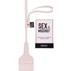 the bright peach colored faux leather is bound to add a pop of color to contrast the loving blush of your bottom. Fall into a world of sweetly stingy sensations and playfully fun intimate moments with pleasurable taps and teases across your body.Features:Faux leather looped tip12 long crop for easy storageSlightly flexible shaft for added sting with impact