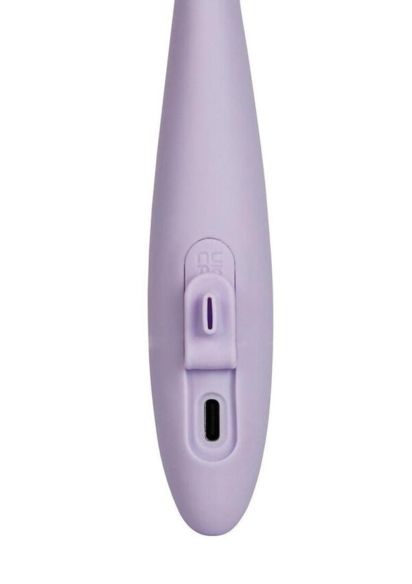 semi-flexible shaft to suit any experience level while its angled head presses against your G-spot and flexible clitoral stimulator doubles your pleasure. Try vibrations in 5 modes and 5 intensities